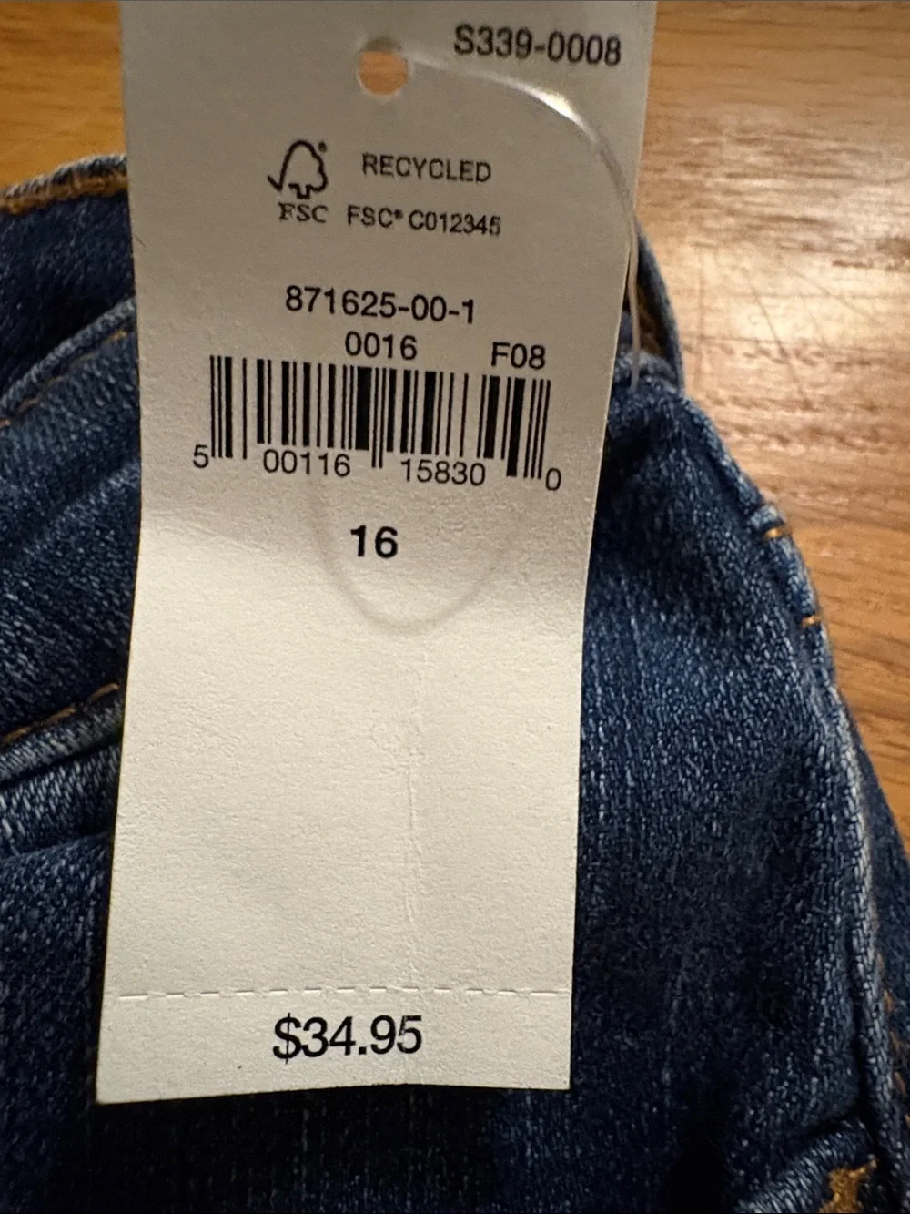 GAP Dark Indigo Rolled Hem Denim Shorts